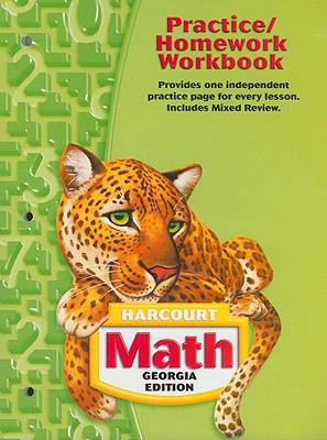 Harcourt Math Georgia Edition Practice/Homework... 015349543X Book Cover