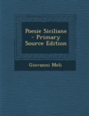 Poesie Siciliane [Italian] 1293446475 Book Cover