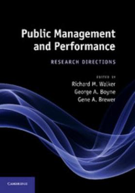 Public Management and Performance 110741167X Book Cover
