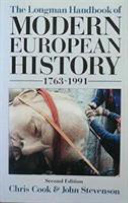 The Longman Handbook of Modern European History... 0582072905 Book Cover