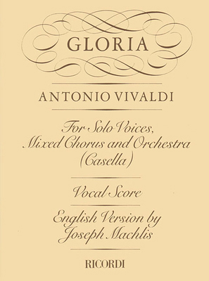 Gloria Rv589: Vocal Score 1480304743 Book Cover