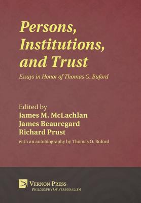 Persons, Institutions, and Trust: Essays in Hon... 1622730933 Book Cover