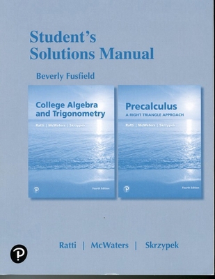 Student Solutions Manual for College Algebra an... 0134699076 Book Cover