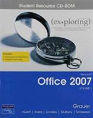 Exploring Microsoft Office 2007 Vol 1 Student CD 0131575716 Book Cover