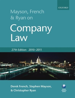 Mayson, French and Ryan on Company Law 0199582033 Book Cover