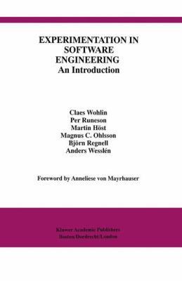 Experimentation in Software Engineering: An Int... 0792386825 Book Cover