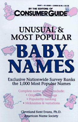 Unusual and Most Popular Baby Names 0451183630 Book Cover