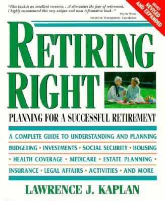 Retiring Right 0895296551 Book Cover