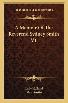 A Memoir Of The Reverend Sydney Smith V1 1163792632 Book Cover