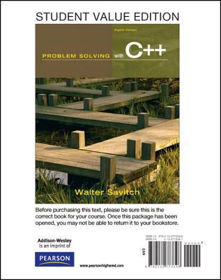 Problem Solving With C++ 0132773341 Book Cover