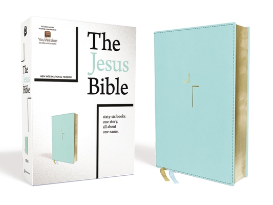 The Jesus Bible, NIV Edition, Leathersoft, Blue... 0310452252 Book Cover