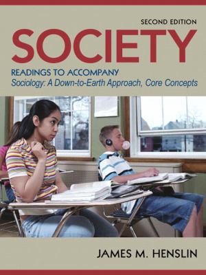 Society: Readings to Accompany Sociology a Down... 0205578713 Book Cover