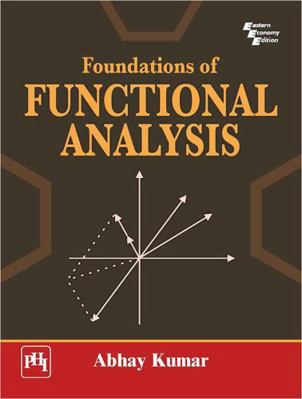 Foundations of Functional Analysis 9354439020 Book Cover