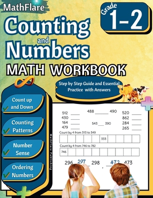 Counting and Numbers Math Workbook 1st and 2nd ... B0D4CHYMZH Book Cover