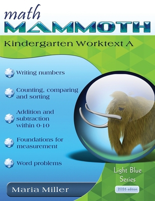 Math Mammoth Kindergarten Worktext A 1954379498 Book Cover