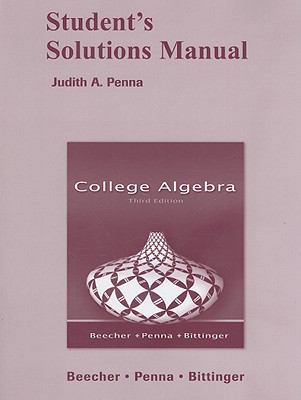 College Algebra (Student's Solutions Manual ) 0321459180 Book Cover