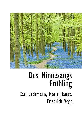 Des Minnesangs Fruhling 1110036043 Book Cover