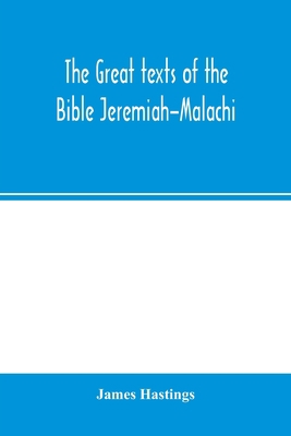 The great texts of the Bible Jeremiah-Malachi 9354001521 Book Cover