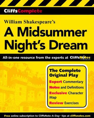 CliffsComplete Shakespeare's A Midsummer Night'... 0764587250 Book Cover