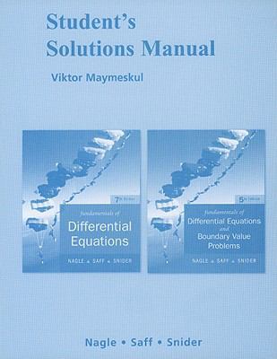 Fundamentals of Differential Equations/Fundamen... 0321388453 Book Cover