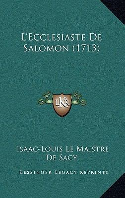 L'Ecclesiaste De Salomon (1713) [French] 1166384721 Book Cover