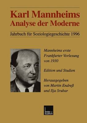 Karl Mannheims Analyse Der Moderne: Mannheims E... [German] 3810024635 Book Cover