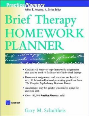 Brief Therapy Homework Planner (PracticePlanners) 0471246115 Book Cover