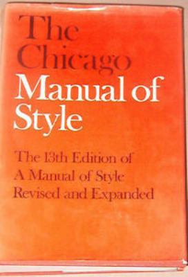 The Chicago Manual of Style: For Authors, Edito... 0226103900 Book Cover