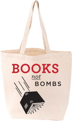 Books Not Bombs Tote 1423636694 Book Cover