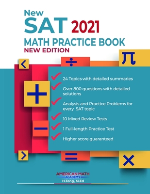New SAT 2021 Math Practice Book B08JB1VLH3 Book Cover
