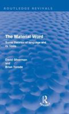 The Material Word (Routledge Revivals): Some th... 0415610931 Book Cover