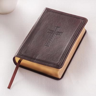 KJV Compact Large Print Lux-Leather DK Brown [Large Print] 1432119567 Book Cover