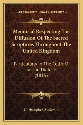 Memorial Respecting The Diffusion Of The Sacred... 1166562573 Book Cover