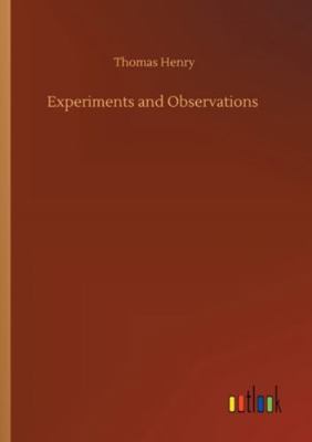 Experiments and Observations 3752341483 Book Cover