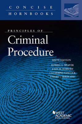 Principles of Criminal Procedure (Concise Hornb... 1640202676 Book Cover