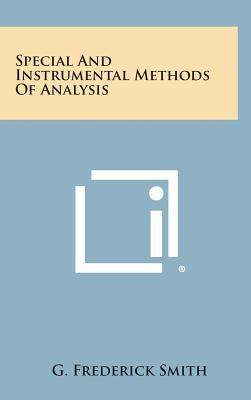 Special and Instrumental Methods of Analysis 1258803569 Book Cover