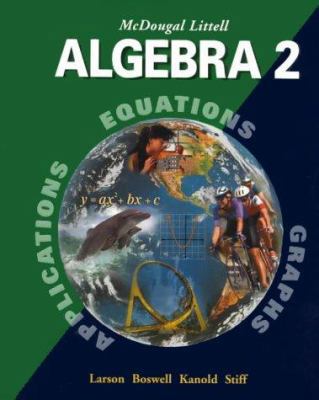 McDougal Littell Algebra 2: Student Edition 2001 0395937787 Book Cover