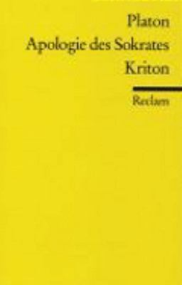 Apologie des Sokrates / Kriton [German] 3150008956 Book Cover