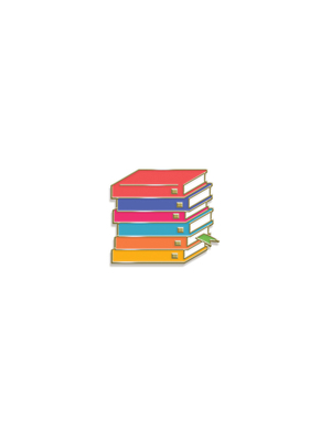 Emily Henry Book Stack Enamel Pin 0593895878 Book Cover