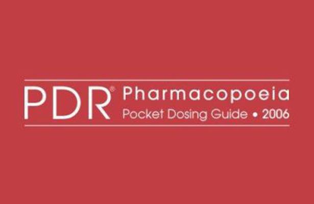 PDR Pharmacopoeia Pocket Dosing Guide 2006 1563635321 Book Cover