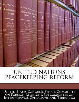 United Nations Peacekeeping Reform 1240518870 Book Cover