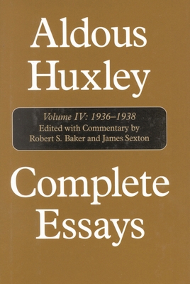 Complete Essays: Aldous Huxley, 1936-1938, Volu... 156663394X Book Cover