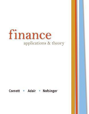 Finance: Applications & Theory B006YR9GS0 Book Cover