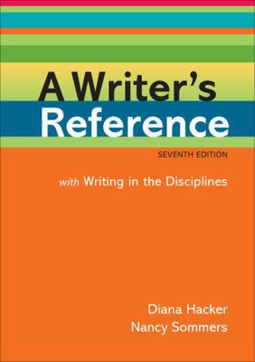 A Writer's Reference with Writing in the Discip... 0312601441 Book Cover