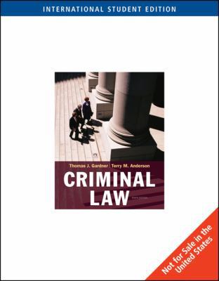 Criminal Law 0495507865 Book Cover