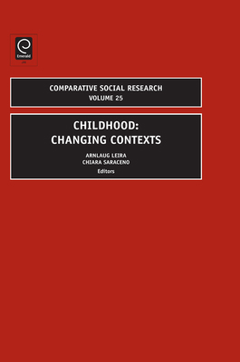 Childhood: Changing Contexts 1781901562 Book Cover