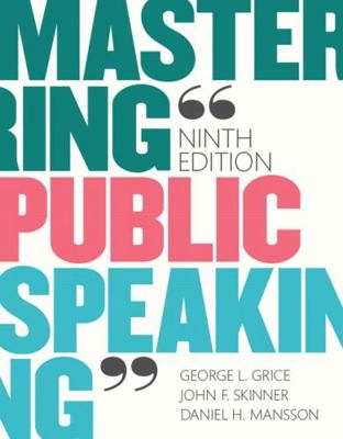 Mastering Public Speaking Plus New Mylab Commun... 0134127080 Book Cover