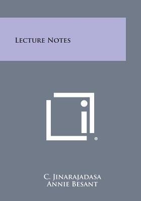 Lecture Notes 1494012707 Book Cover