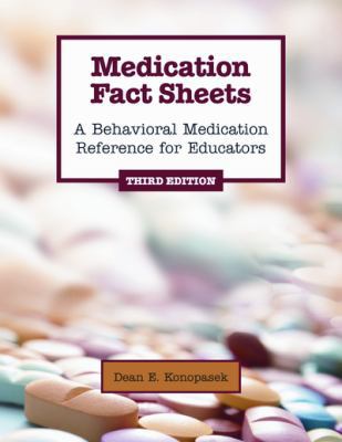 Medication Fact Sheets: A Behavioral Medication... 0878226184 Book Cover