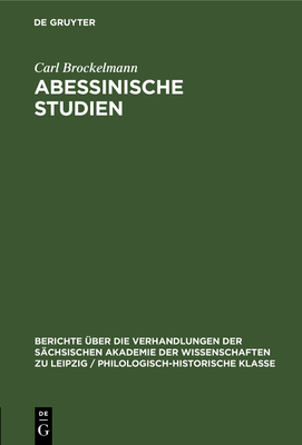 Abessinische Studien [German] 3112482395 Book Cover